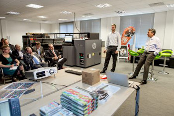 Standing at the front from left, CWE Commercial Director Graham De Kock and Managing Director Doug Gilbertson at the CWE open day